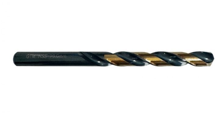 Сверло по металлу 10,0 мм GTM HSS M2 TiN, 5 шт