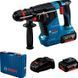 Акумуляторний перфоратор Bosch GBH 187-LI Professional ONEChuck, 18 В, 2&times;5 Ah, 2,4 Дж, SDS-Plus