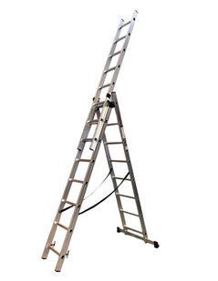 Драбина 3-секційна розкладна 3x8 сх. 2,18-4,88 м
