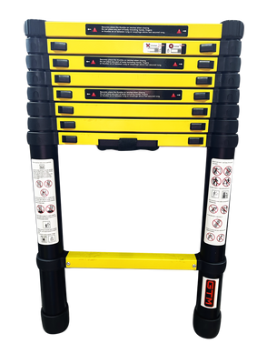 Драбина телескопічна GTM 1x9 2.6 м, алюмінієва, 150 кг