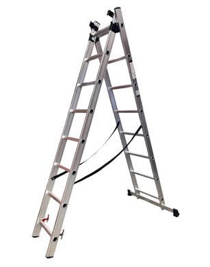 Лестница 3-секционная раскладная 3x8 ступ. 2,18-4,88 м