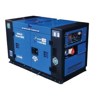 Дизельный генератор DGS15 Power MAX, 220 В, 14 кВА / 11.5 кВт, одноцилиндровый