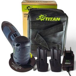 Акумуляторна кутова шліфмашина TITAN PAG0312B, 20000 об/хв диск 76 мм