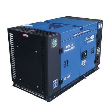 Дизельный генератор DGS15 Power MAX, 220 В, 14 кВА / 11.5 кВт, одноцилиндровый