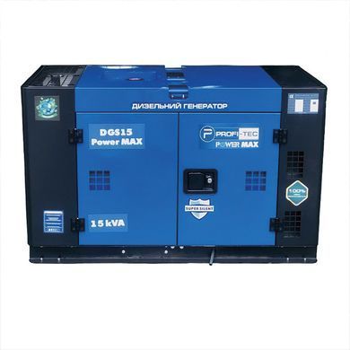 Дизельный генератор DGS15 Power MAX, 220 В, 14 кВА / 11.5 кВт, одноцилиндровый