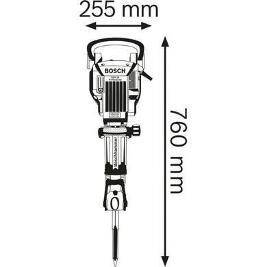 Відбійний молоток Bosch Professional GSH 16-28, 1750 Вт, 41 Дж, HEX 28 мм