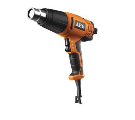 Фен будівельний AEG HG600VK, 2000 Вт, 90&ndash;600&deg;C, 345&ndash;434 л/хв, кейс + насадки