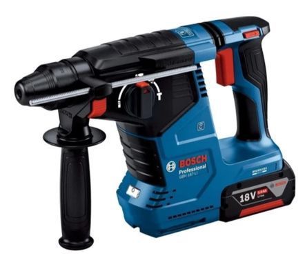 Акумуляторний перфоратор Bosch GBH 187-LI Professional, 18 В, 2&times;5 Ah, SDS-Plus, 2,4 Дж