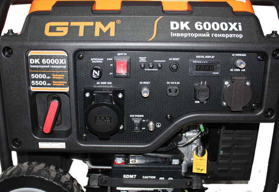 Инверторный Генератор GTM DK6000Xi (5.0 кВт)