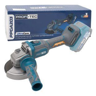 Акумуляторна болгарка PROFI-TEC PPGA203, без АКБ та ЗП