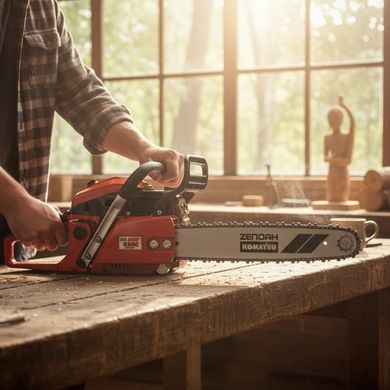 Бензопила ZENOAH G500AVS18, 1.7 к.с., шина 45 см, крок 3/8", професійна