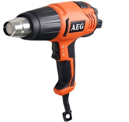 Фен будівельний AEG HG560D, 1500 Вт, 300&ndash;560&deg;C, 253&ndash;420 л/хв, 0.85 кг