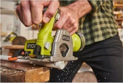 Аккумуляторная дисковая пила 18В ONE+, 85мм, 15мм, 4250 об/мин, Ryobi R18MMS-0