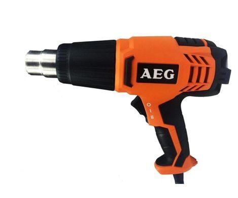 Фен будівельний AEG HG560D, 1500 Вт, 300&ndash;560&deg;C, 253&ndash;420 л/хв, 0.85 кг