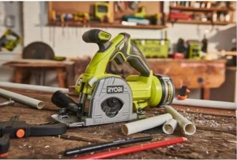 Аккумуляторная дисковая пила 18В ONE+, 85мм, 15мм, 4250 об/мин, Ryobi R18MMS-0