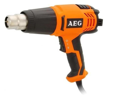 Фен будівельний AEG HG560D, 1500 Вт, 300&ndash;560&deg;C, 253&ndash;420 л/хв, 0.85 кг