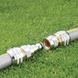 Коннектор Claber 3/4" для поливочного шланга AquaStop, металл