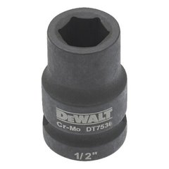 Головка торцевая ударная IMPACT 1/2, 19 мм DeWALT DT7537