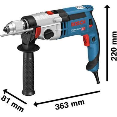 Ударная дрель Bosch GSB 24-2 Professional, 1100 Вт, БЗП 13 мм