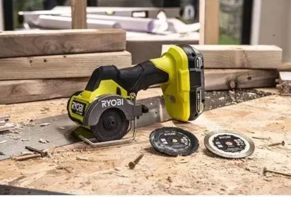 Аккумуляторная дисковая пила 18В ONE+, 76мм, бесщёточная, Ryobi RCT18C-0