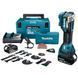 Мультитул акумуляторний Makita DTM52RTJX2 18V, 5 Ah, Starlock Max, комплект