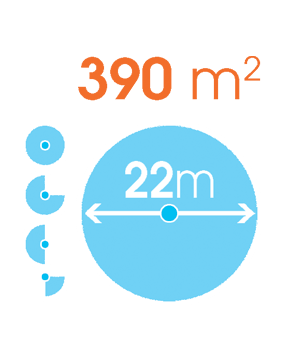 Дождеватель импульсный (головка) Claber Testina Impact 3/4" полив до 390м2
