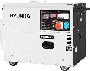 Дизельний генератор Hyundai DHY6000SE-3