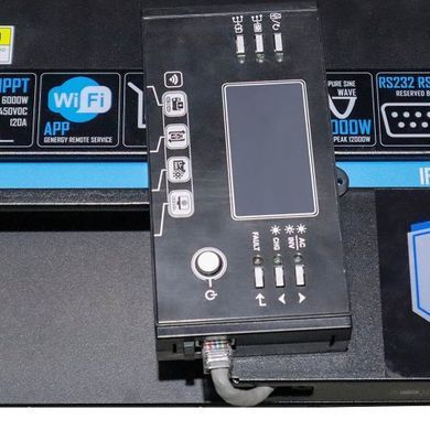 Перетворювач напруги інвертор GENERGY IFR6000-48, AC/DC, 48В-220В, 6000Вт, Wi-Fi, LCD, SOL