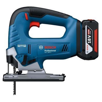 Акумуляторний лобзик Bosch GST 185-LI 18 В, 125 мм, безщітковий, АКБ 4.0 Ah, кейс
