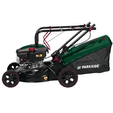 Газонокосилка бензиновая Parkside Scheppach PBRM 41 B2, 2,4 кВт, 41 см, 45 л, 25-75 мм, 21 кг