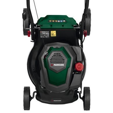 Газонокосилка бензиновая Parkside Scheppach PBRM 41 B2, 2,4 кВт, 41 см, 45 л, 25-75 мм, 21 кг