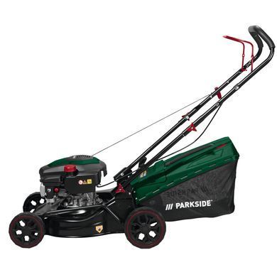 Газонокосилка бензиновая Parkside Scheppach PBRM 41 B2, 2,4 кВт, 41 см, 45 л, 25-75 мм, 21 кг