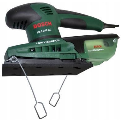 Вибрационная шлифмашина Bosch PSS 200 AC, 200 Вт, 24000 кол/мин