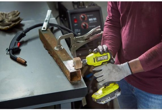 Пряма шліфмашина акумуляторна 18В ONE+, 0&ndash;22000 об/хв, цанга 6,35 мм, Ryobi. RDG18C-0