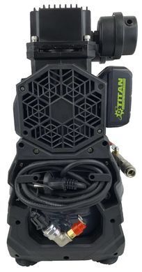 Безмасляный аккумуляторно-сетевой компрессор Titan PC8621B-CORE ACDC 800 Вт, 130 л/мин