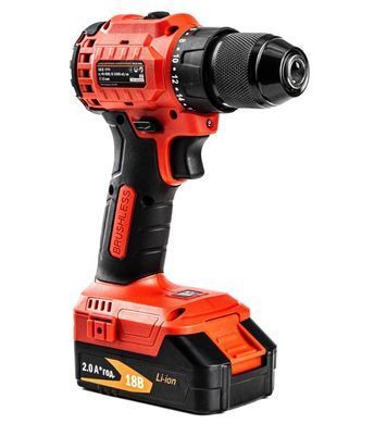 Акумуляторний дриль-шурупокрут GTM DS18/50BL, 18В, 50 Нм, безщітковий, 2 АКБ 2А&middot;год