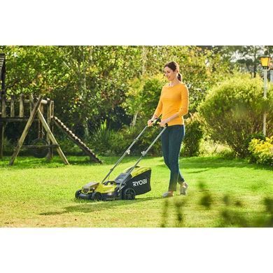 Аккумуляторная газонокосилка 18В ONE+, 33см (1&times;4.0Ач), Ryobi RLM18X33B40 (5133004306)
