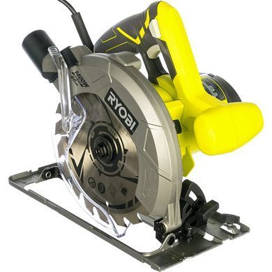 Дисковая пила 1400Вт, 190мм, 66мм, Ryobi RCS1400-G