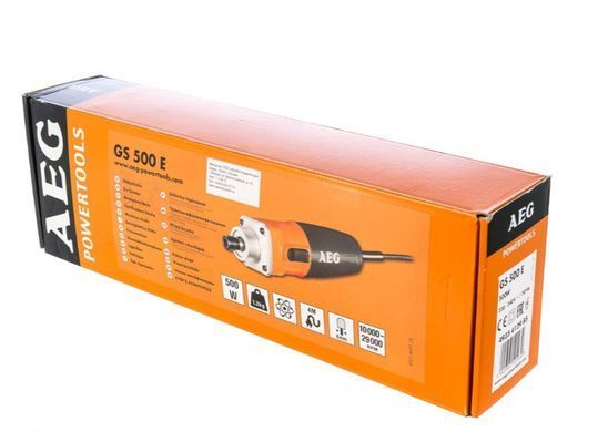 Прямая шлифовальная машина AEG GS500E, 500 Вт, 10000&ndash;29000 об/мин