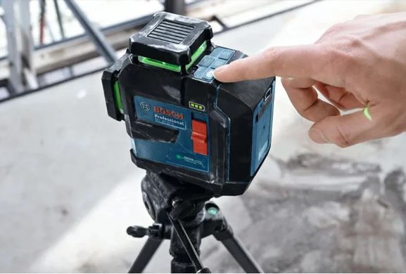 Лазерний лінійний нівелір Bosch Professional GLL 80-33 G, зелений лазер 360&deg;