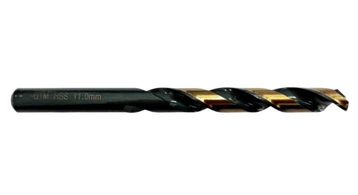 Сверло по металлу 11,0 мм GTM HSS-TiN, 5 шт