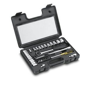 Набір головок торцевих STANLEY 1/4", 3/8" з інструментами, 40 шт.