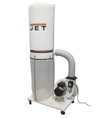 Стружковідсмоктувач JET DC-1200 1500 Вт 220 В 1200 м&sup3;/год 150 л 2&times;100 мм аспірація