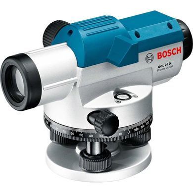 Оптический нивелир Bosch GOL 26 D Professional + штатив BT 160 + рейка GR 500, 26x, IP54