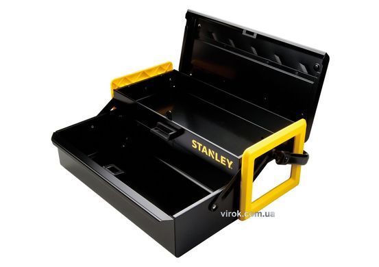 Ящик для інструментів STANLEY : 16", металевий, розкладний (DW)
