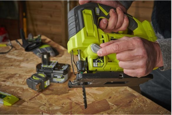 Акумуляторний лобзик Ryobi ONE+ RJS18-0 18В, хід 25 мм, 3000 ход/хв, (без АКБ і ЗП)