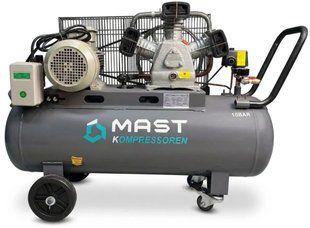 Поршневий компресор Mast TA65/100L PRO 3 кВт, 420 л/хв, 10 Бар