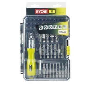 Набор бит и торцевых головок 59 ед., Ryobi. RAK59SD (5132002251)