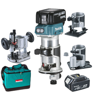 Акумуляторний фрезер Makita DRT50RTEX3 18 В, 30000 об/хв, цанга 6,35 мм