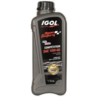 Моторное масло IGOL Race Factory Competition 10W-60 1 л синтетическое